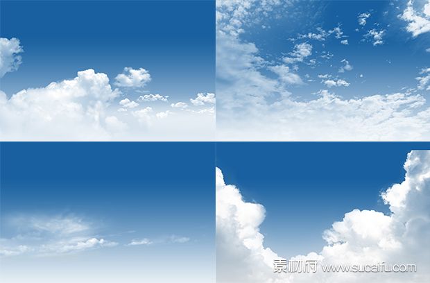 蓝天白云PSD分层素材合集3