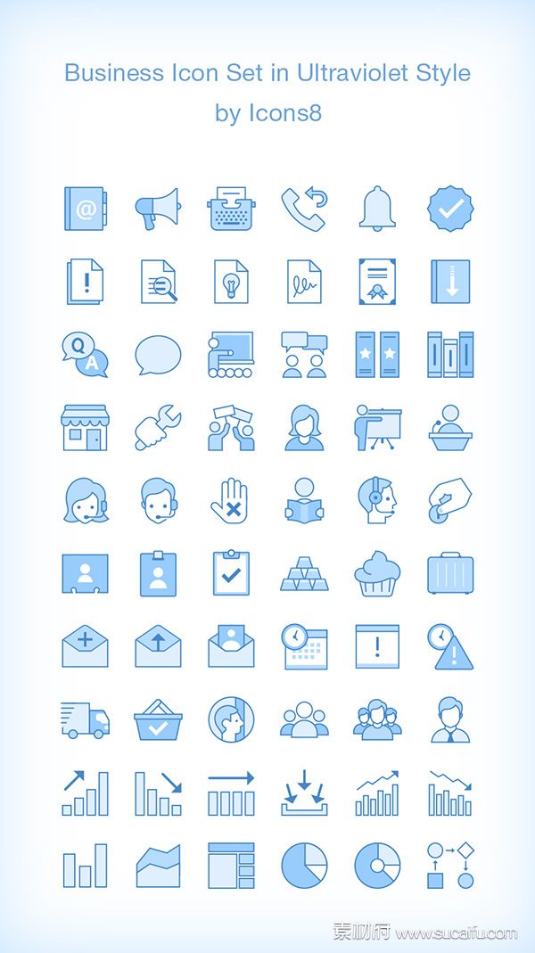 60个商务图标icon