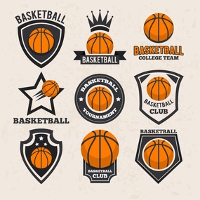 各种篮球队篮球赛图标logo标志