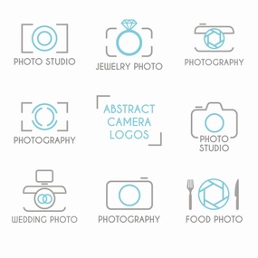 各种相机镜头的图标logo标志