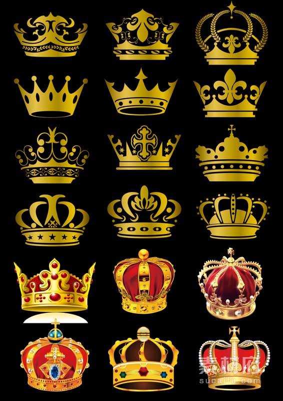 各种皇冠的PSD分层文件
