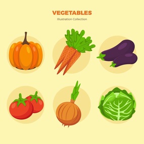 矢量蔬菜插画