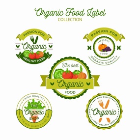 新鲜蔬菜水果图标logo