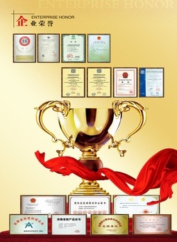 资质荣誉奖杯奖牌证书排版设计