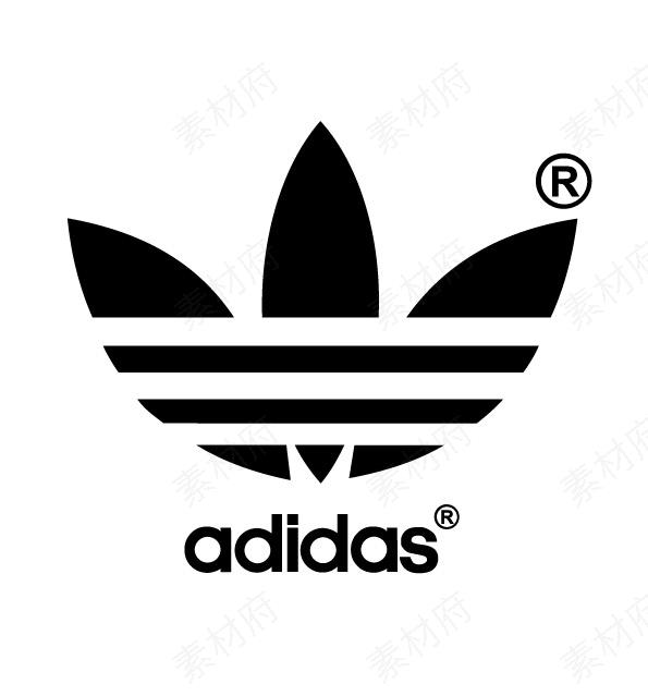 阿迪达斯三叶草logo矢量标志