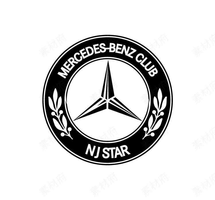 梅赛德斯奔驰logo矢量标志