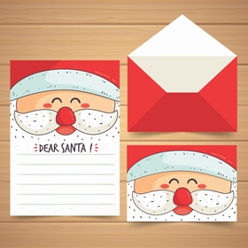 圣诞老人信封信纸