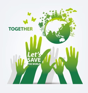 节约能源保护地球环境的公益海报