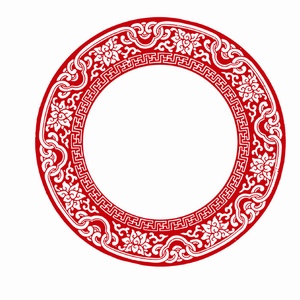 圆环形中式传统图案