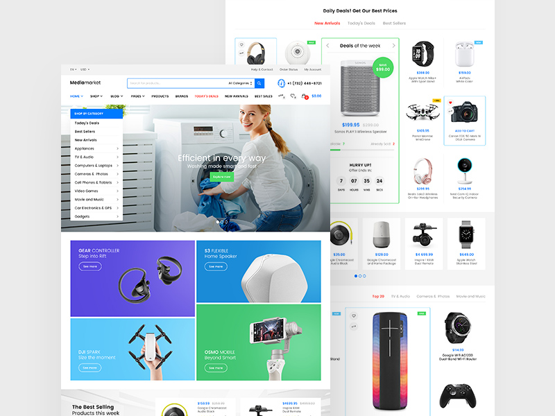 数码产品在线销售网站设计模板