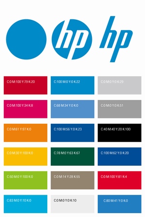 HP惠普logo和企业标准色色值表