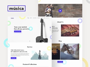 Musica音樂網站模板