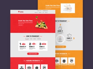 比萨网站设计模板