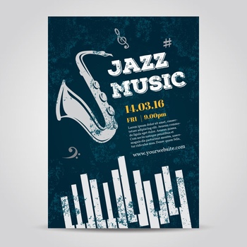 爵士乐音乐会海报设计