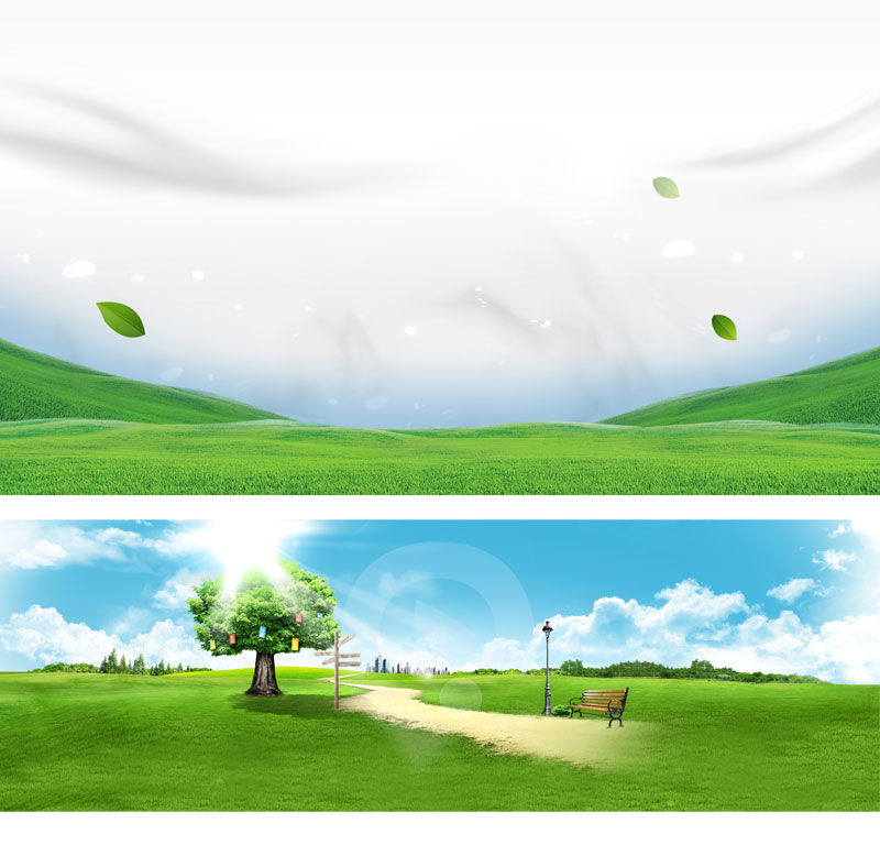 绿色自然环保的风景背景图片