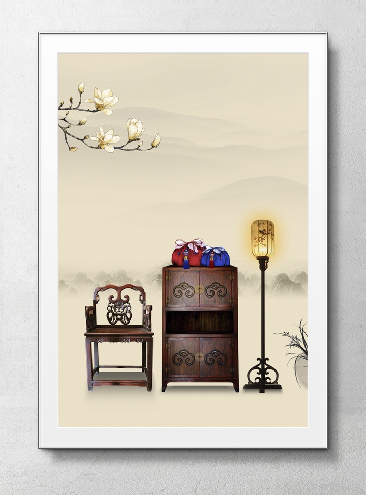 中式传统家具素材