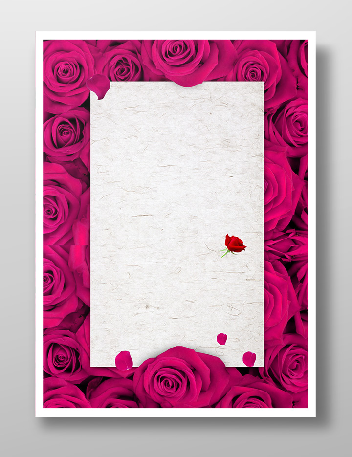 三八妇女节玫瑰花海报背景