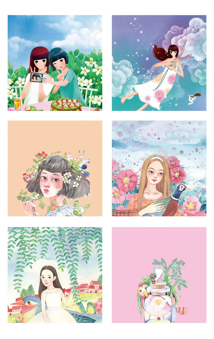 三八妇女节女性插画背景图片
