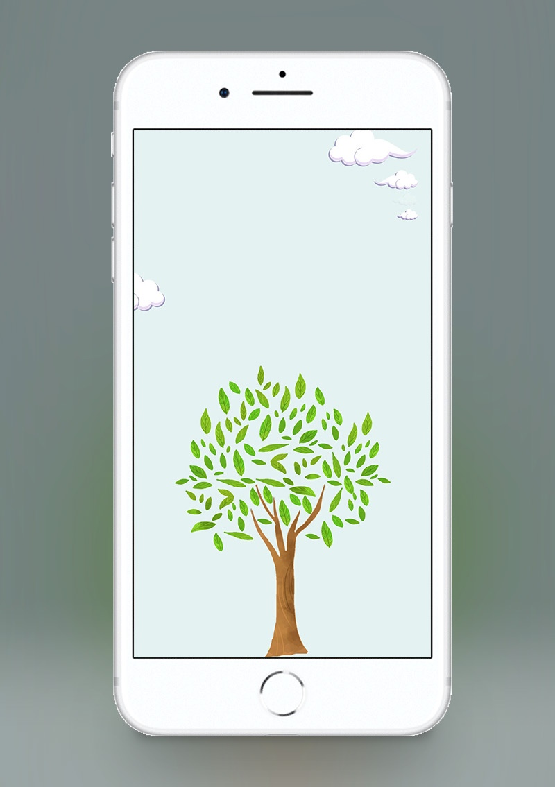 植树节手机海报背景