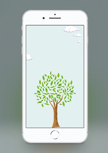 植树节手机海报背景