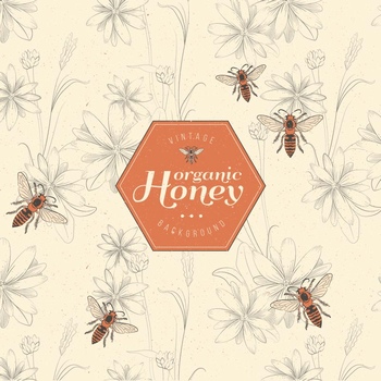 蜂蜜底纹图案背景设计