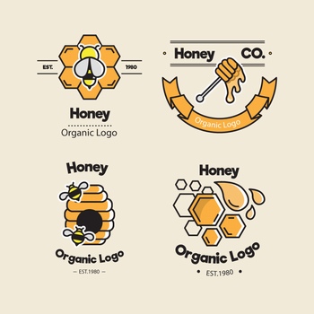 蜂蜜图标logo设计