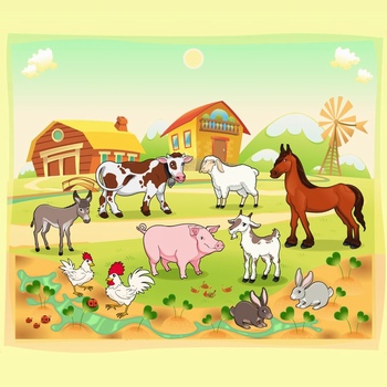 农场动物插画设计