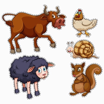 農場動物插畫設計