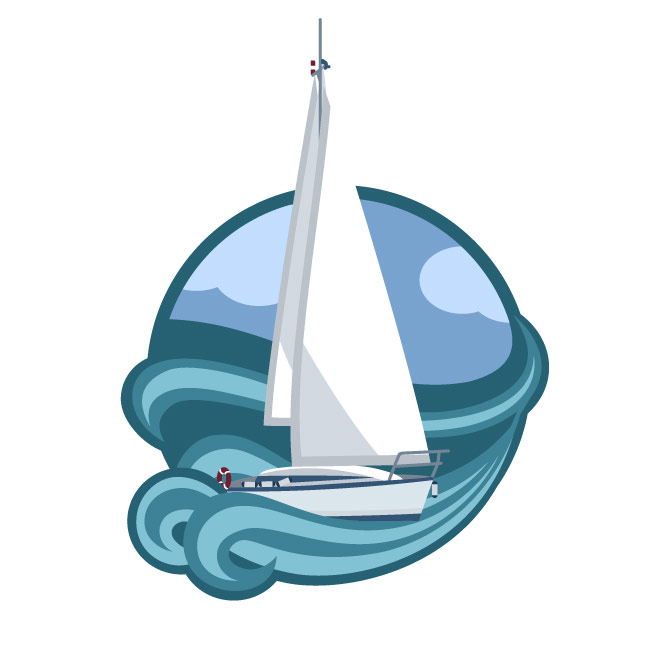 帆船标志设计