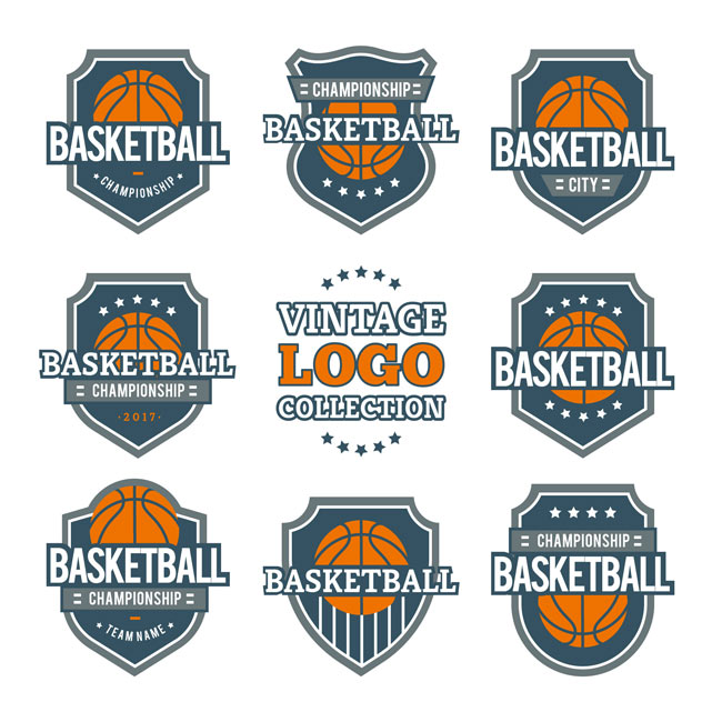 篮球联赛球队标志logo图标设计