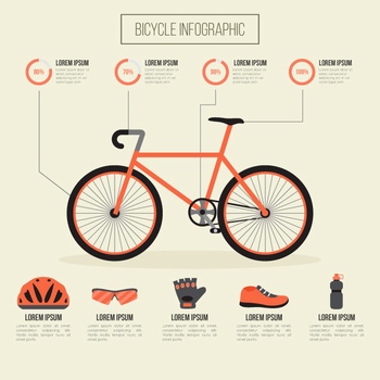 关于山地自行车的信息图表