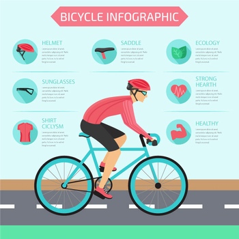 关于自行车运动的信息图表