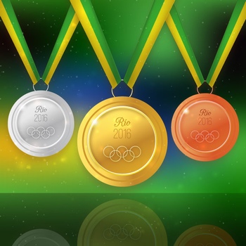 巴西奥运会金银铜奖牌