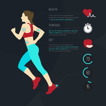 运动健康信息图表设计