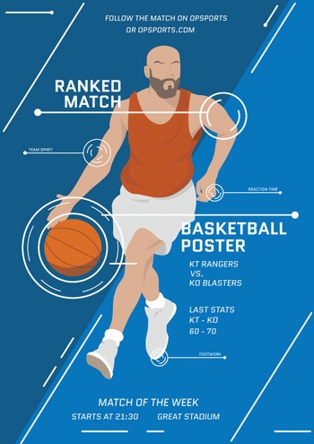 篮球运动员数据图表设计