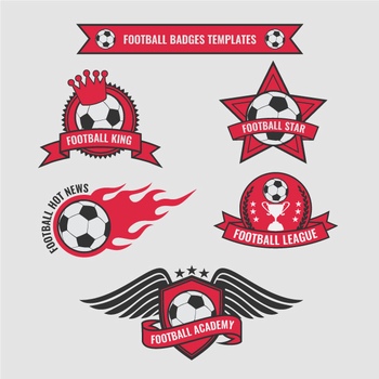 足球联赛杯赛球队图标队徽标志设计
