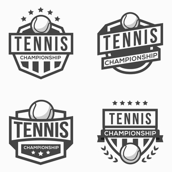 網球聯賽圖標標志設計