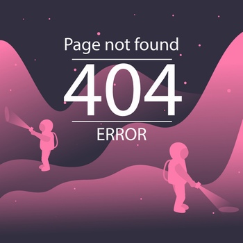 宇航员主题404页面