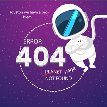 宇航员主题404页面