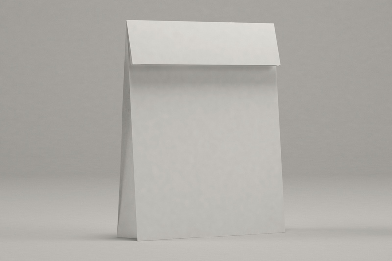 白色快餐包装纸袋样机