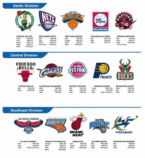 NBA东部球队logo标志素材图片