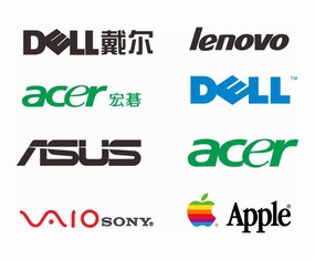 常见电脑品牌logo标志商标矢量图