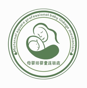 母婴坊婴童连锁店logo标志商标矢量图