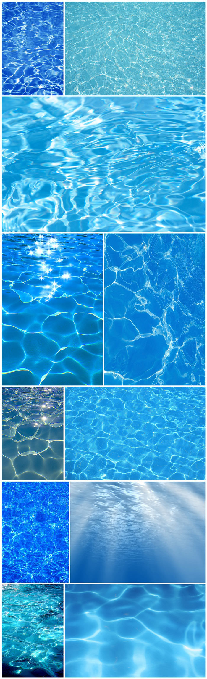 泳池碧蓝的波纹高清图片
