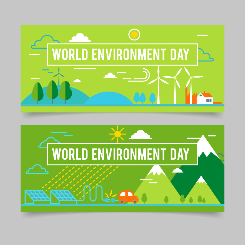 绿色低碳环保banner设计