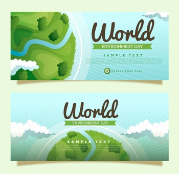世界地球日环保banner设计