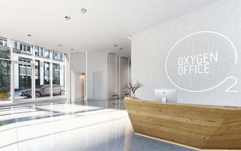 oxygen office公司前台大厅设计