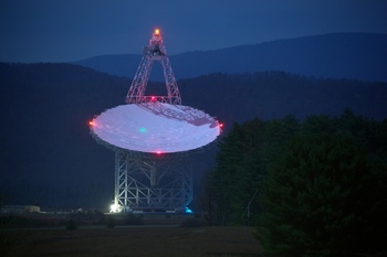 Green Bank望远镜是世界上最大的可控卫星天线