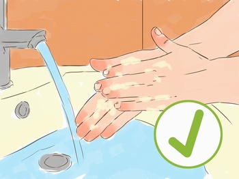正确的洗手方式手绘插画