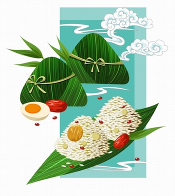 端午节粽子插画设计图片